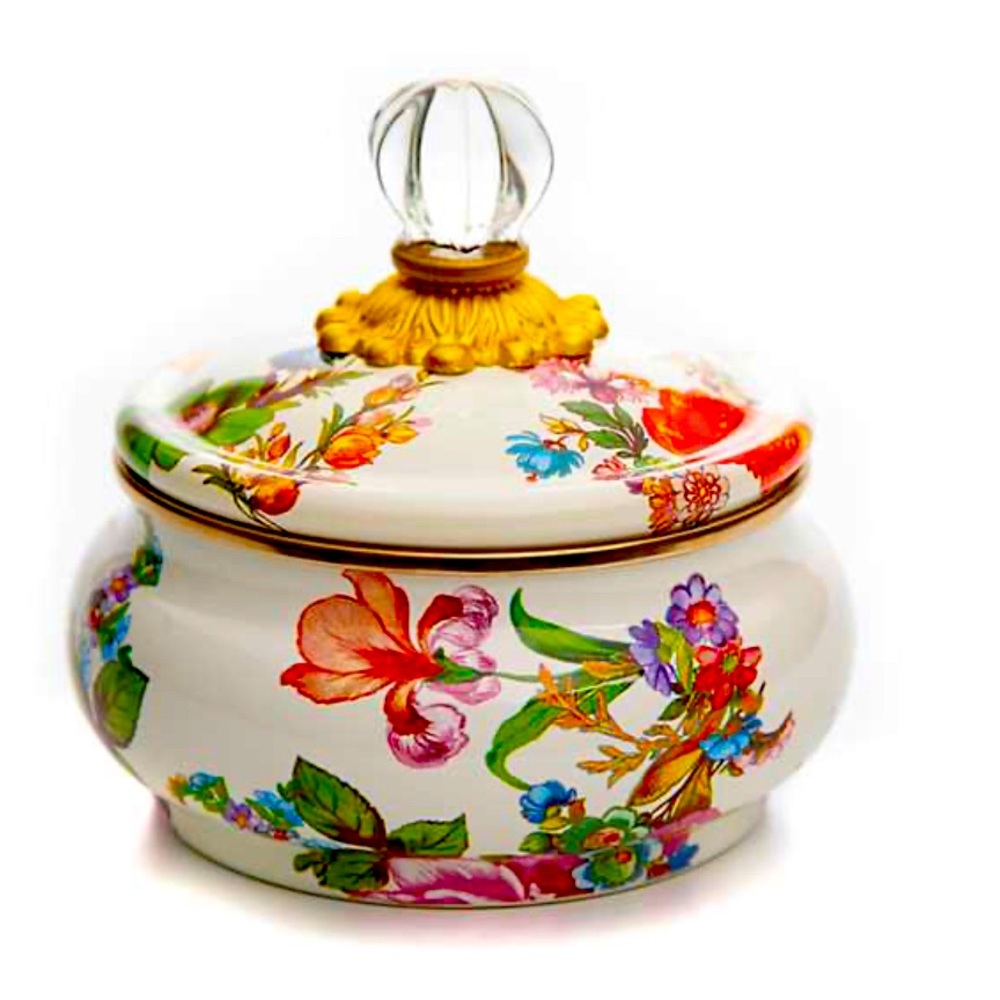 Mackenzie-Childs Flower Market Squashed pot